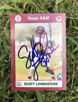 Scott Livingstone Texas A&M Aggies 1991 Collegiate Collection Baseball Card #17 - Image 1 of 2
