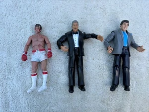 NECA Rocky Balboa Post Fight Bloody Figure Michael Buffer Brent Musburger Lot - Picture 1 of 18