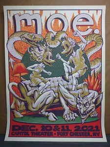moe. Show 12/10/2021, The Capitol Theatre, Port Chester, NY Poster Print Rare - Picture 1 of 2