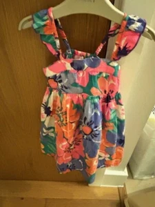 OshKosh floral toddler sleeveless dress 2 years - Picture 1 of 3