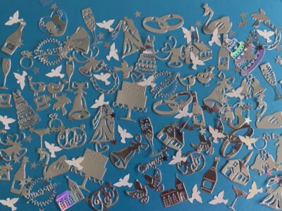 Silver Mirror Table Confetti Wedding Party Decor Decoration Sprinkles - Image 1 of 4