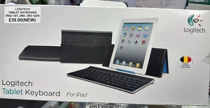 Logitech Wireless Keyboard with Stand Cover Compatible with iPad Air Pro - Picture 1 of 1