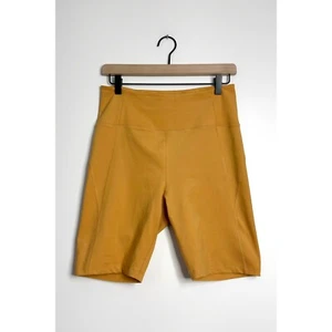 GIRLFRIEND COLLECTIVE High Rise Bike Shorts 8.5" Orange Cantaloupe size Large - Picture 1 of 6
