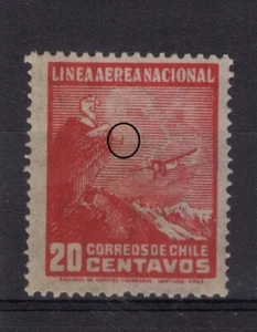 CHILE 1931 LAN 20c red ERROR VARIETY L3 - Picture 1 of 1
