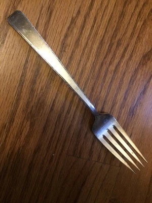 Towle Sterling Silver OLD LACE Outline Scroll Flat Tip SALAD FORK 6 5/8" - Image 1 of 4