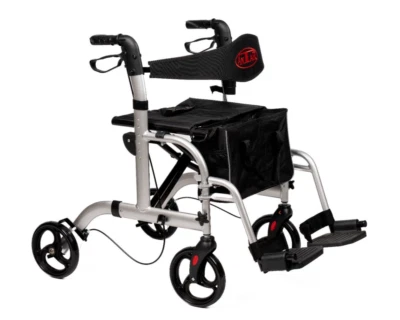 Antar Leichtgewicht Rollator Rollstuhl 2 in 1 faltbar leicht Gehwagen Gehhilfe