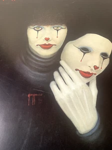 Vintage - Jim Howle Clown Painting Print Poster  28x22 - Picture 1 of 8