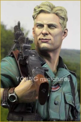 Young Miniatures 1/10 German MG34 Gunner 1941 YM1829 Unpainted resin Bust 0 - Image 1 of 4