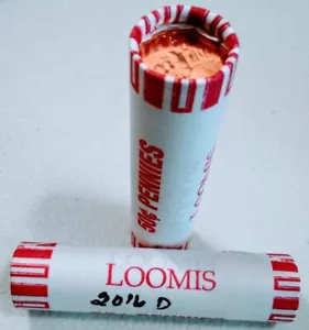 2016 D Lincoln Penny 2x Bank Rolls FDC originale avvolto non ricercato non classificato - Foto 1 di 2