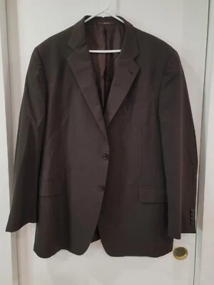 Blazer Joseph Abboud Marrón Rayas Dos Botones Talla 48L Foto 1 de 4