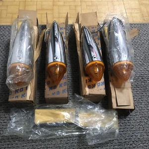 VINTAGE CHEVY FORD TRUCK KD BULLET TORPEDO CLEARANCE LIGHTS NOS IN BOX SET OF 4 - Foto 1 di 12