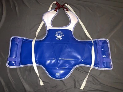 Taekwondo Elite Chest Guard Reversible Body Protector Martial Art Size 1 (CH. L) - Image 1 of 4