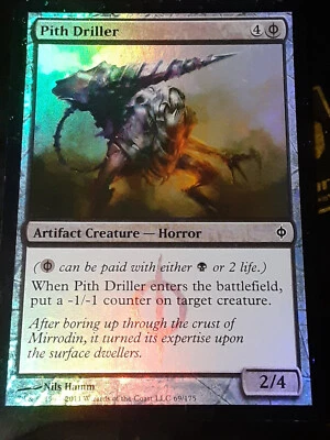 Pith Driller FOIL , New Phyrexia , Light play , MTG, FREE SHIPPING - Image 1 of 4