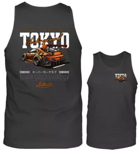 Tokyo Underground Drift importiert getunt Custom JDM Sportwagen Grafik Tank Top - Bild 1 von 8