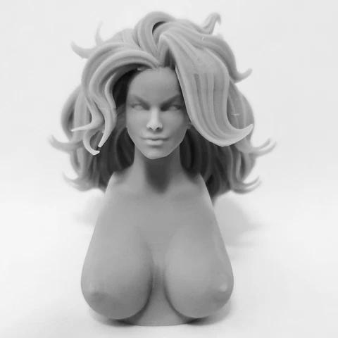 She-Hulk v1 GREY Custom HEAD Sculpt & CHEST MOD set Torso Marvel Legends SheHulk Cover
