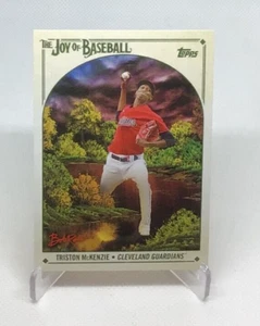 2023 Topps X Bob Ross The Joy of Baseball - TRISTON MCKENZIE - GUARDIANS #6 - Picture 1 of 1
