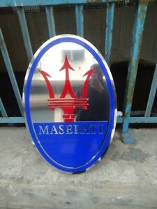 Maserati Sign Wall Decor Metal Garage Sign | 20''- 50 cm