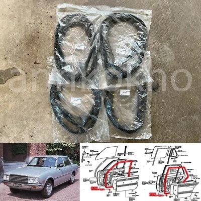 73-79 for Toyota Corona T100 RT100 RT102 sedan 4 door weatherstrip rubber seal - Изображение 1 из 4
