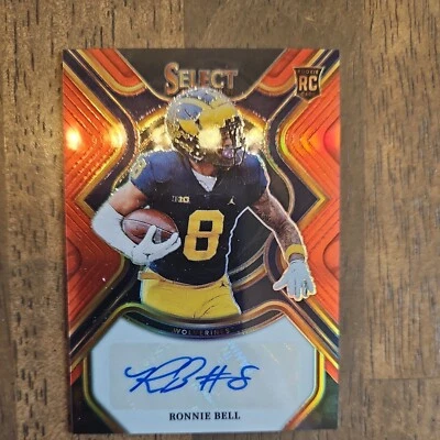 2023 Select Draft Picks Ronnie Bell Red Prizm Rookie Signatures Auto RC #RS-RBE - Image 1 of 3