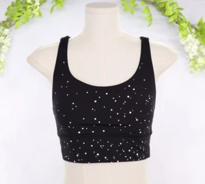 Lululemon Women Energy Reflective Longline Bra Medium Support B-D Cup Black Sz 6 - Picture 1 of 9