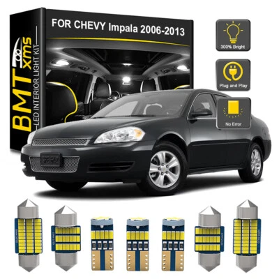 12x Interior LED Light Bulbs License plate White For Chevrolet Impala 2006-2013 - Image 1 of 4