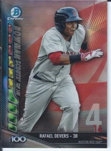Rafael Devers 2017 Bowman Chrome Scouts Top 100 - Picture 1 of 1