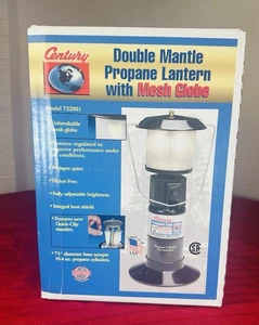 Vintage Century Doppelmantel Propan Laterne mit Netzkugel 722001 NEU ALTER Bestand USA - Bild 1 von 3