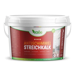 Kalkfarbe Wandfarbe Streichkalk Mineralfarbe Weiss Atmungsaktiv Ecobo 10l - Bild 1 von 1