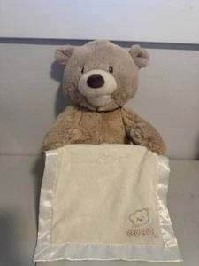 BABY GUND Peek-A-Boo Teddy Bear Animated Stuffed Animal Plush 11.5" Works - Picture 1 of 8