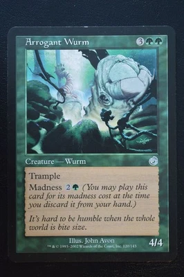 Magic The Gathering MTG ARROGANT WURM Torment LP Lightly Played - Image 1 of 2