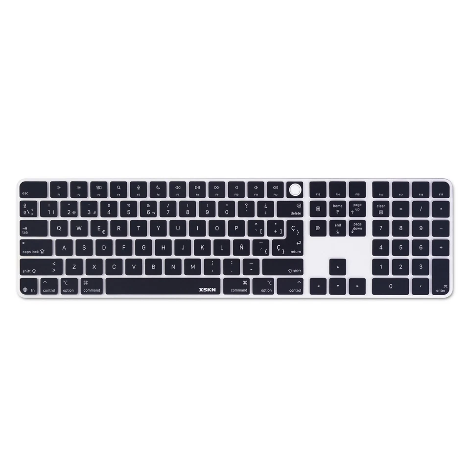 XSKN Spanish Keyboard Cover for 2024 iMac Magic Keyboard and Numeric A3119 M4 - Image 1 of 4