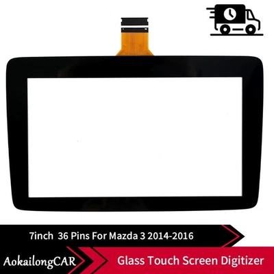 Para 2014 2015 2016 Mazda 3 accesorios de coche pantalla táctil digitalizador de vidrio de 7 pulgadas Foto 1 de 4