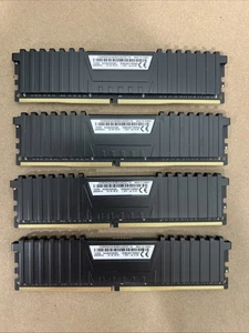 Corsair Vengeance 32GB (4x8GB) CMK64GX4M8A2400C14 2400MHz DDR4 Desktop Memory - Picture 1 of 1