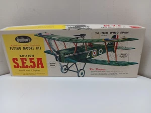 VTG GUILLOWS KIT 202 FLYING MODEL KIT BRITISH S.E.5A WW1 FIGHTER 24" WIING SPAN - Bild 1 von 23