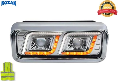 Faro Proyector LED DRL DUAL Cromo Lado Izquierdo WESTERN STAR 6900 4900 4800. Foto 1 de 4