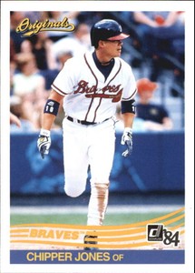 2002 Donruss Originals Atlanta Braves Baseball Card #167 Chipper Jones 84