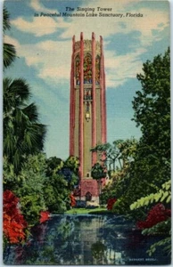 1946 La Torre del Canto nel Pacifico Montagna Lago Santuario Florida Cartolina - Foto 1 di 2