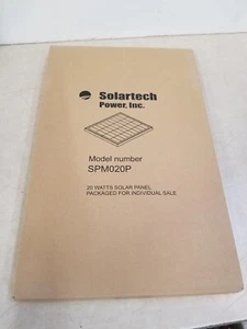 SOLARTECH POWER SPM020P Solar Panel 20W Polycrystalline 20 WATTS 22x14 - Picture 1 of 4