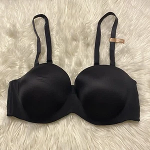 Ambrielle 42DD Bra Black Multiway Strapless Underwire Back Closure NWOT - Picture 1 of 7