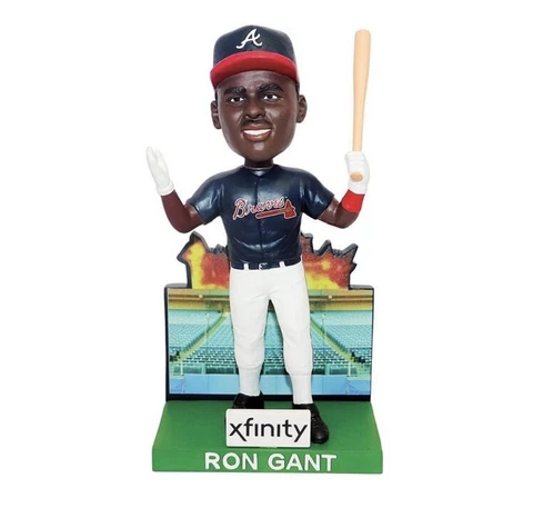 PRESALE - 2023 Atlanta Braves Ron Gant 93 Press Box Fire Bobblehead SGA 7/19/23 Cover