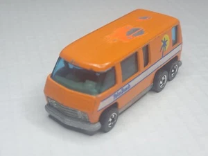 Vintage Hot wheels Hong Kong 1976 GMC Motor Home Loose 1/64 Orange Palm Beach - Picture 1 of 6