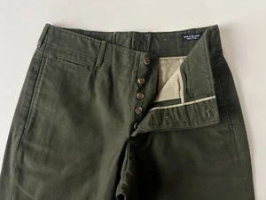 Neu mit Etikett Hertling Hose Armeegrün Arbeitskleidung Baumwolle Chino, Garda WWII, Größe 32, 1921 - Bild 1 von 7