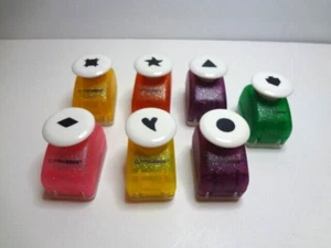 Cutting Edge PAPER PUNCHES Shapes Hearts Diamond Triangle Diamond Arrow LOT of 7 - Picture 1 of 6