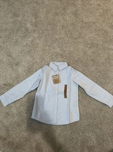 Lands' End Kids Girls Blue Size 6 School Uniform Long Sleeve Oxford Dress Shirt - Picture 1 of 4