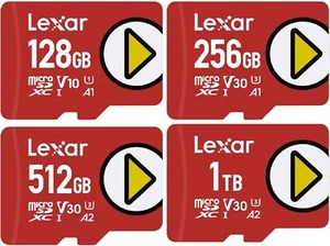 Lexar Micro SD PLAY UHS-I Flash Memory Card 512GB 1TB AU - Picture 1 of 3