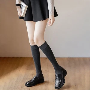 5 Pairs Girls School Long Warm Socks Size UK 3-7 - Picture 1 of 4