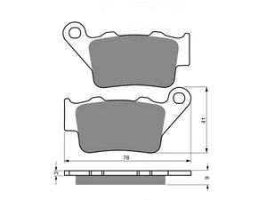 Motomaster Plaquette de Freins Course Gp Compatible À Brembo Arrière Triumph - Imagen 1 de 1