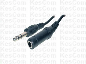 6,3 mm clavo estéreo 5m extensión enchufe conector hembra - Imagen 1 de 1