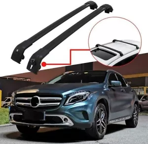 2Pcs Fit for Mercedes-Benz GLA X156 2014-2019 Roof Rail Rack Cross Bar Crossbar - Foto 1 di 9