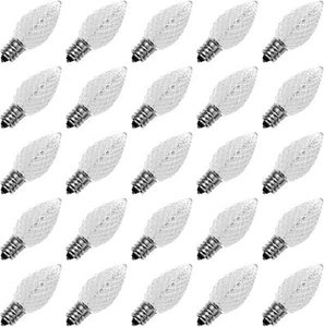 Meconard C7 LED Ersatz Weihnachtsglühbirne, 25 Stück C7 bruchsicher LED... - Bild 1 von 6